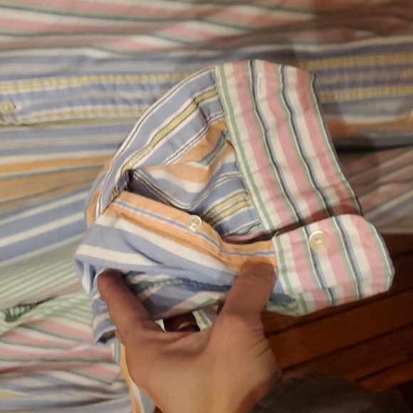RALPH LAUREN 2XLT Striped Multicolor Men's Shirt - Picture 5 of 11